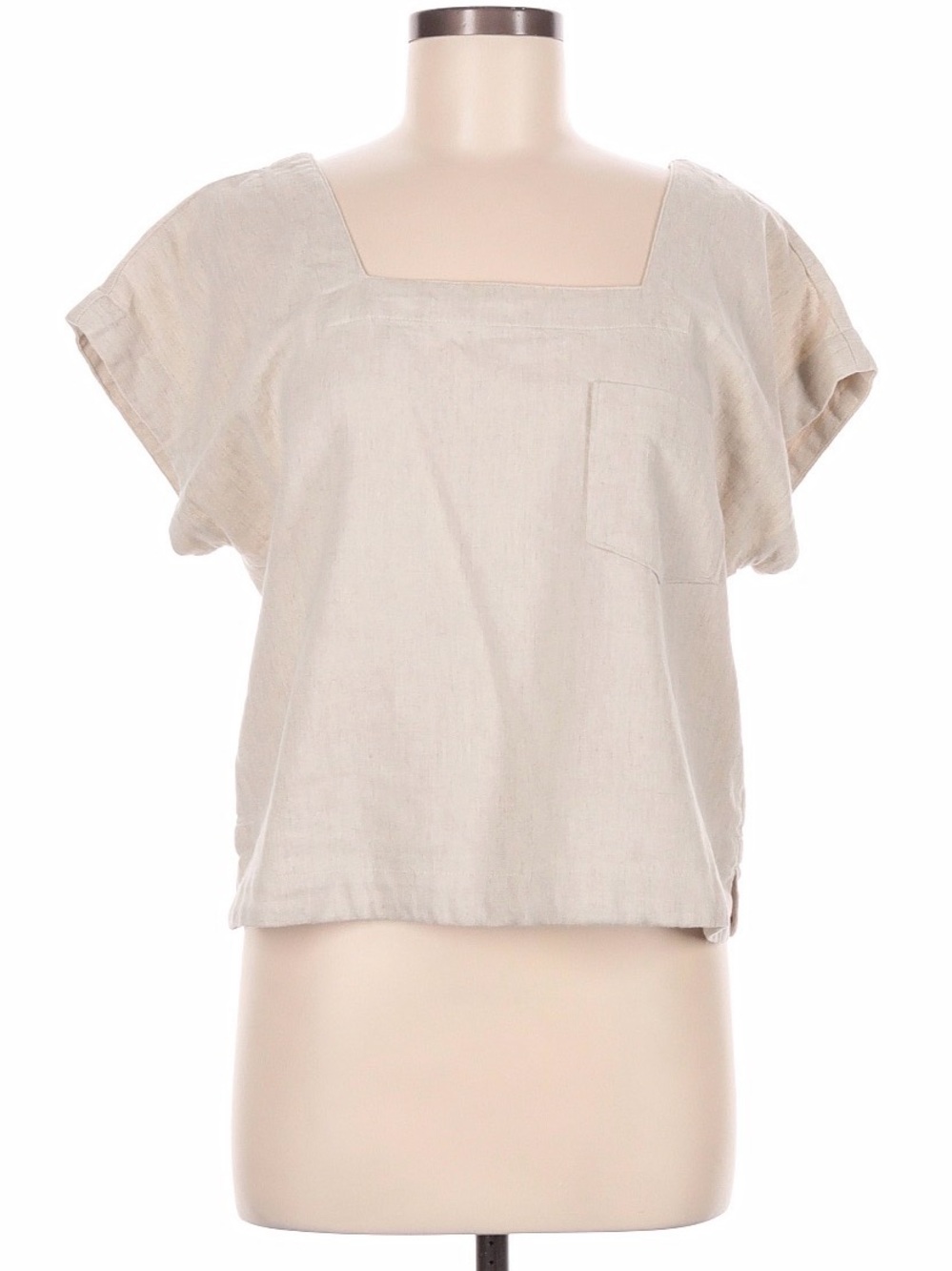 Madewell Square Neck Linen Top